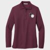 Ladies Silk Touch™ Long Sleeve Polo Thumbnail