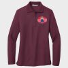Ladies Silk Touch™ Long Sleeve Polo Thumbnail