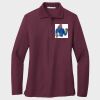 Ladies Silk Touch™ Long Sleeve Polo Thumbnail