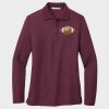 Ladies Silk Touch™ Long Sleeve Polo Thumbnail