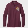 Ladies Silk Touch™ Long Sleeve Polo Thumbnail