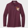 Ladies Silk Touch™ Long Sleeve Polo Thumbnail