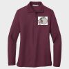 Ladies Silk Touch™ Long Sleeve Polo Thumbnail