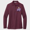 Ladies Silk Touch™ Long Sleeve Polo Thumbnail