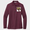 Ladies Silk Touch™ Long Sleeve Polo Thumbnail