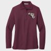 Ladies Silk Touch™ Long Sleeve Polo Thumbnail
