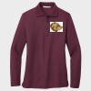 Ladies Silk Touch™ Long Sleeve Polo Thumbnail