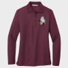 Ladies Silk Touch™ Long Sleeve Polo Thumbnail