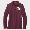 Ladies Silk Touch™ Long Sleeve Polo Thumbnail