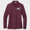 Ladies Silk Touch™ Long Sleeve Polo Thumbnail