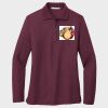 Ladies Silk Touch™ Long Sleeve Polo Thumbnail