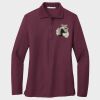 Ladies Silk Touch™ Long Sleeve Polo Thumbnail