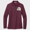 Ladies Silk Touch™ Long Sleeve Polo Thumbnail