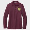 Ladies Silk Touch™ Long Sleeve Polo Thumbnail