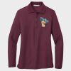 Ladies Silk Touch™ Long Sleeve Polo Thumbnail