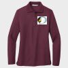 Ladies Silk Touch™ Long Sleeve Polo Thumbnail
