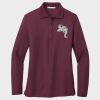 Ladies Silk Touch™ Long Sleeve Polo Thumbnail