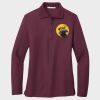 Ladies Silk Touch™ Long Sleeve Polo Thumbnail