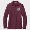 Ladies Silk Touch™ Long Sleeve Polo Thumbnail