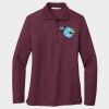 Ladies Silk Touch™ Long Sleeve Polo Thumbnail