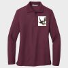 Ladies Silk Touch™ Long Sleeve Polo Thumbnail