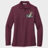 Ladies Silk Touch™ Long Sleeve Polo Thumbnail