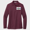 Ladies Silk Touch™ Long Sleeve Polo Thumbnail