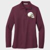 Ladies Silk Touch™ Long Sleeve Polo Thumbnail