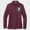 Ladies Silk Touch™ Long Sleeve Polo Thumbnail