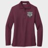Ladies Silk Touch™ Long Sleeve Polo Thumbnail