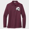 Ladies Silk Touch™ Long Sleeve Polo Thumbnail