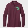 Ladies Silk Touch™ Long Sleeve Polo Thumbnail