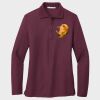 Ladies Silk Touch™ Long Sleeve Polo Thumbnail