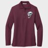 Ladies Silk Touch™ Long Sleeve Polo Thumbnail