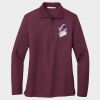 Ladies Silk Touch™ Long Sleeve Polo Thumbnail