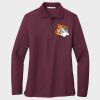 Ladies Silk Touch™ Long Sleeve Polo Thumbnail