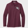 Ladies Silk Touch™ Long Sleeve Polo Thumbnail