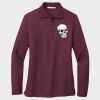 Ladies Silk Touch™ Long Sleeve Polo Thumbnail