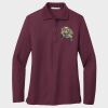 Ladies Silk Touch™ Long Sleeve Polo Thumbnail