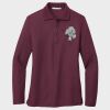 Ladies Silk Touch™ Long Sleeve Polo Thumbnail