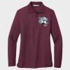 Ladies Silk Touch™ Long Sleeve Polo Thumbnail