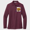Ladies Silk Touch™ Long Sleeve Polo Thumbnail