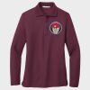 Ladies Silk Touch™ Long Sleeve Polo Thumbnail