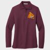 Ladies Silk Touch™ Long Sleeve Polo Thumbnail