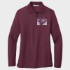 Ladies Silk Touch™ Long Sleeve Polo Thumbnail