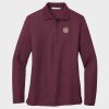 Ladies Silk Touch™ Long Sleeve Polo Thumbnail