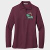 Ladies Silk Touch™ Long Sleeve Polo Thumbnail