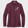 Ladies Silk Touch™ Long Sleeve Polo Thumbnail