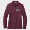 Ladies Silk Touch™ Long Sleeve Polo Thumbnail