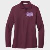 Ladies Silk Touch™ Long Sleeve Polo Thumbnail